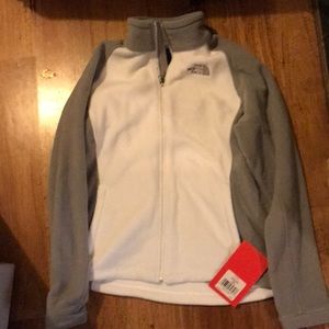 North face fleece zip up jacket. New with tags!